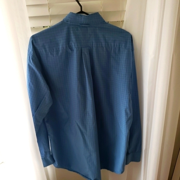 CALVIN KLEIN "Slim Fit" MEN'S BUTTON DOWN SHIRT GREEN TEAL SIZE X-LARGE - Picture 3 of 9